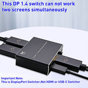 Interruttore bidirezionale P80 8K Ultra HD DP1.4
