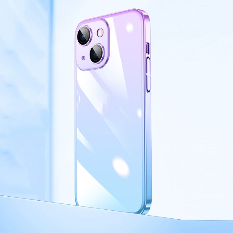 Custodia per telefono sfumato PC elettrolitico trasparente, For iPhone 14, For iPhone 14 Plus, For iPhone 14 Pro, For iPhone 14 Pro Max