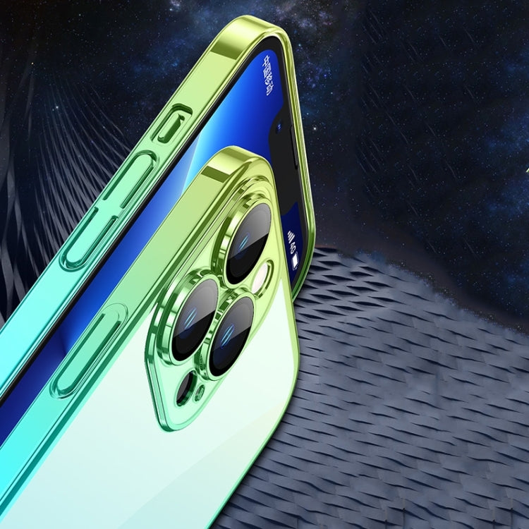 Custodia per telefono sfumato PC elettrolitico trasparente, For iPhone 14, For iPhone 14 Plus, For iPhone 14 Pro, For iPhone 14 Pro Max