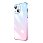 Custodia per telefono sfumato PC elettrolitico trasparente, For iPhone 14, For iPhone 14 Plus, For iPhone 14 Pro, For iPhone 14 Pro Max