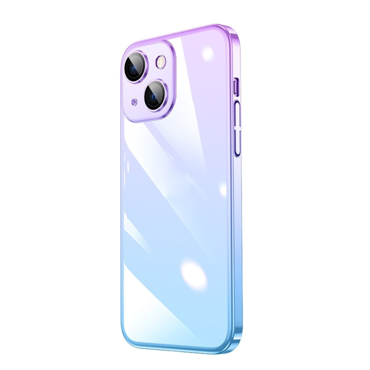 Custodia per telefono sfumato PC elettrolitico trasparente, For iPhone 14, For iPhone 14 Plus, For iPhone 14 Pro, For iPhone 14 Pro Max