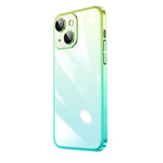 Custodia per telefono sfumato PC elettrolitico trasparente, For iPhone 14, For iPhone 14 Plus, For iPhone 14 Pro, For iPhone 14 Pro Max