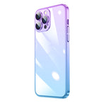 Custodia per telefono sfumato PC elettrolitico trasparente, For iPhone 14, For iPhone 14 Plus, For iPhone 14 Pro, For iPhone 14 Pro Max