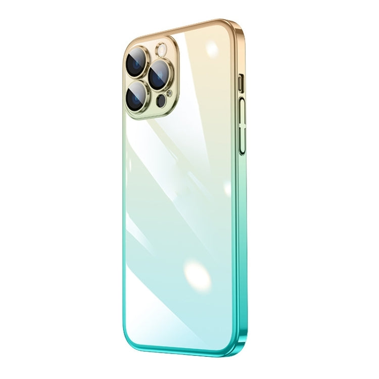 Custodia per telefono sfumato PC elettrolitico trasparente, For iPhone 14, For iPhone 14 Plus, For iPhone 14 Pro, For iPhone 14 Pro Max