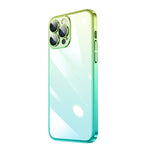 Custodia per telefono sfumato PC elettrolitico trasparente, For iPhone 14, For iPhone 14 Plus, For iPhone 14 Pro, For iPhone 14 Pro Max
