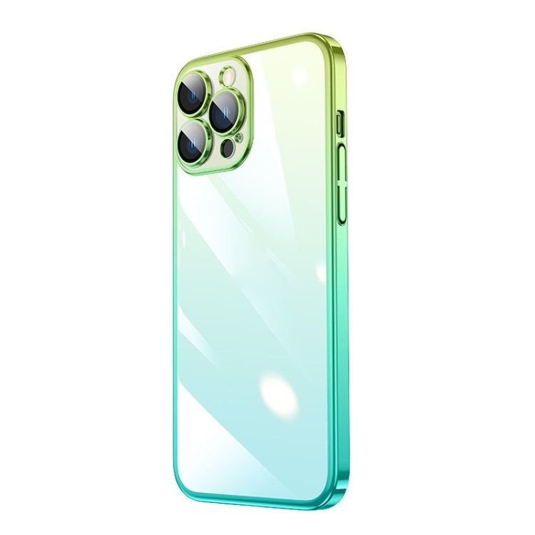 Custodia per telefono sfumato PC elettrolitico trasparente, For iPhone 14, For iPhone 14 Plus, For iPhone 14 Pro, For iPhone 14 Pro Max