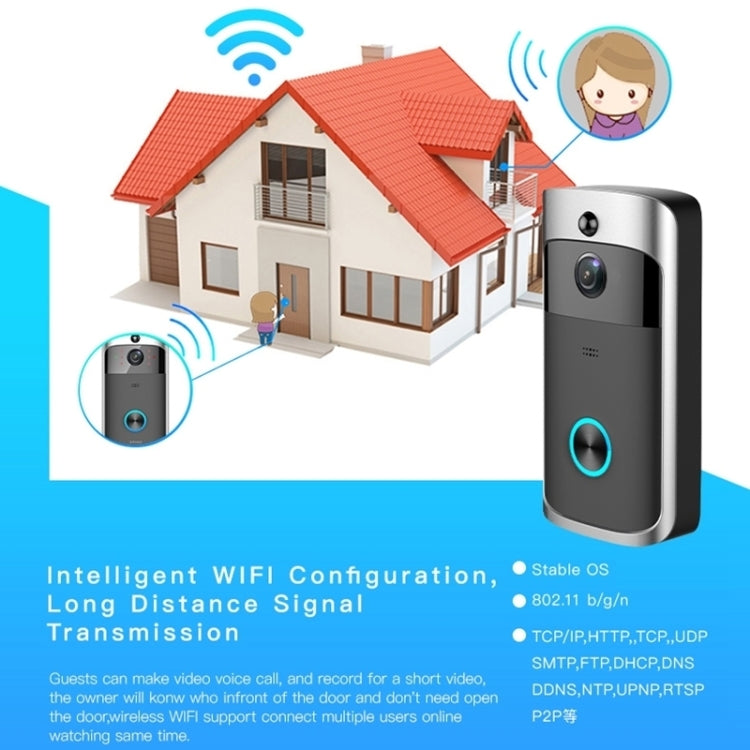 Campanello video smart M3 720P WiFi con Ding Dong