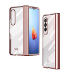 Custodia per telefono con cerniera galvanica per tutto il corpo, For Samsung Galaxy Z Fold4