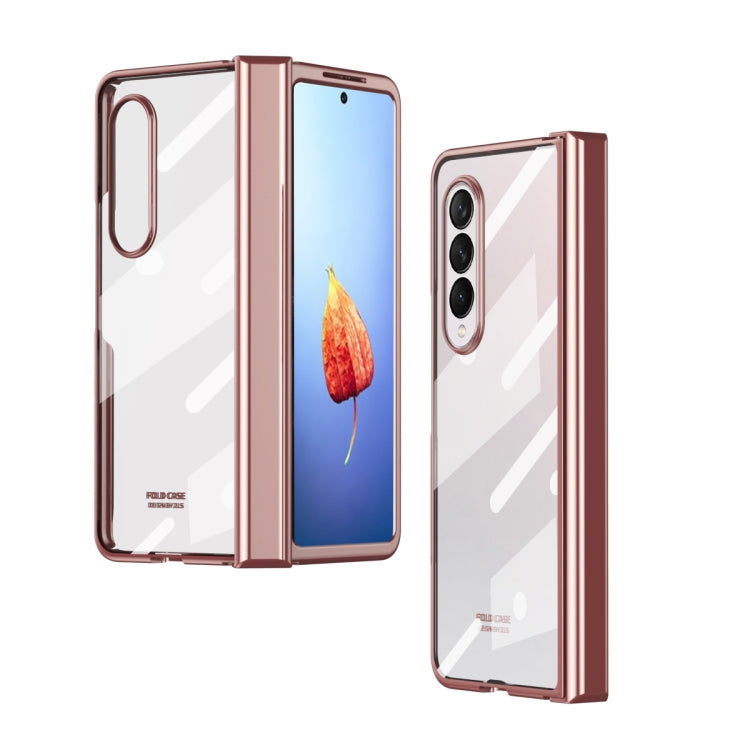 Custodia per telefono con cerniera galvanica per tutto il corpo, For Samsung Galaxy Z Fold4