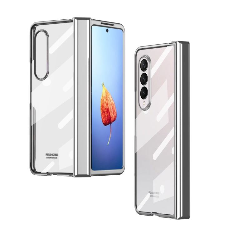 Custodia per telefono con cerniera galvanica per tutto il corpo, For Samsung Galaxy Z Fold4