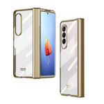 Custodia per telefono con cerniera galvanica per tutto il corpo, For Samsung Galaxy Z Fold4