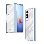 Custodia per telefono con cerniera galvanica per tutto il corpo, For Samsung Galaxy Z Fold4