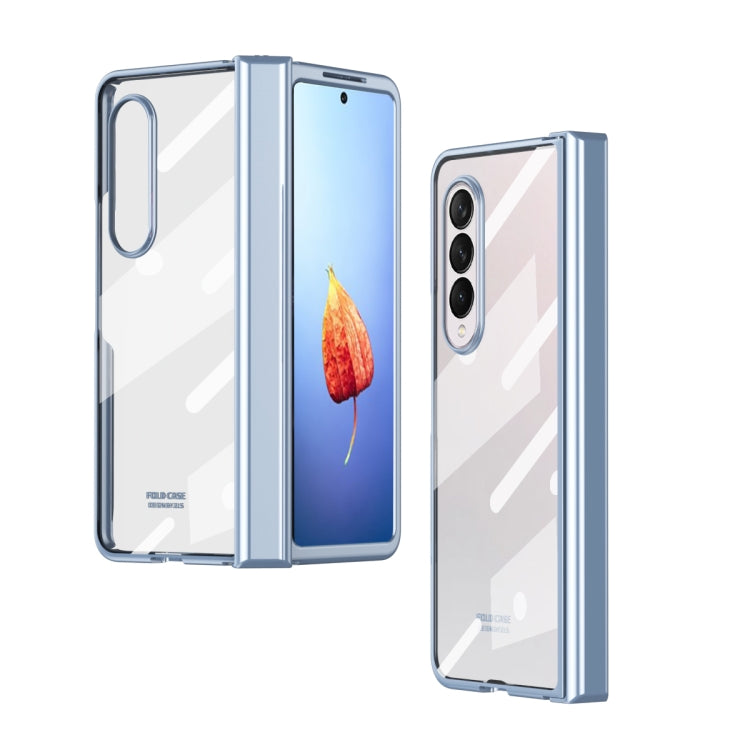 Custodia per telefono con cerniera galvanica per tutto il corpo, For Samsung Galaxy Z Fold4