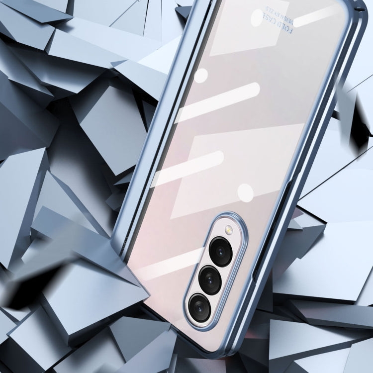 Custodia per telefono con cerniera galvanica per tutto il corpo, For Samsung Galaxy Z Fold4