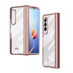 Custodia per telefono con cerniera galvanica integrata per tutto il corpo, For Samsung Galaxy Z Fold4