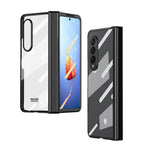 Custodia per telefono con cerniera galvanica integrata per tutto il corpo, For Samsung Galaxy Z Fold4