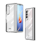 Custodia per telefono con cerniera galvanica integrata per tutto il corpo, For Samsung Galaxy Z Fold4