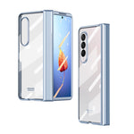 Custodia per telefono con cerniera galvanica integrata per tutto il corpo, For Samsung Galaxy Z Fold4