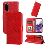Custodia per telefono in pelle di girasole goffrata, For Samsung Galaxy S21+ 5G, For Samsung Galaxy S21 Ultra 5G, For Samsung Galaxy S21 FE 5G, For Samsung Galaxy S20