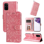 Custodia per telefono in pelle di girasole goffrata, For Samsung Galaxy S20+, For Samsung Galaxy S20 Ultra, For Samsung Galaxy S20 FE / S20 FE 5G, For Samsung Galaxy S10