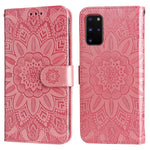 Custodia per telefono in pelle di girasole goffrata, For Samsung Galaxy S20+, For Samsung Galaxy S20 Ultra, For Samsung Galaxy S20 FE / S20 FE 5G, For Samsung Galaxy S10