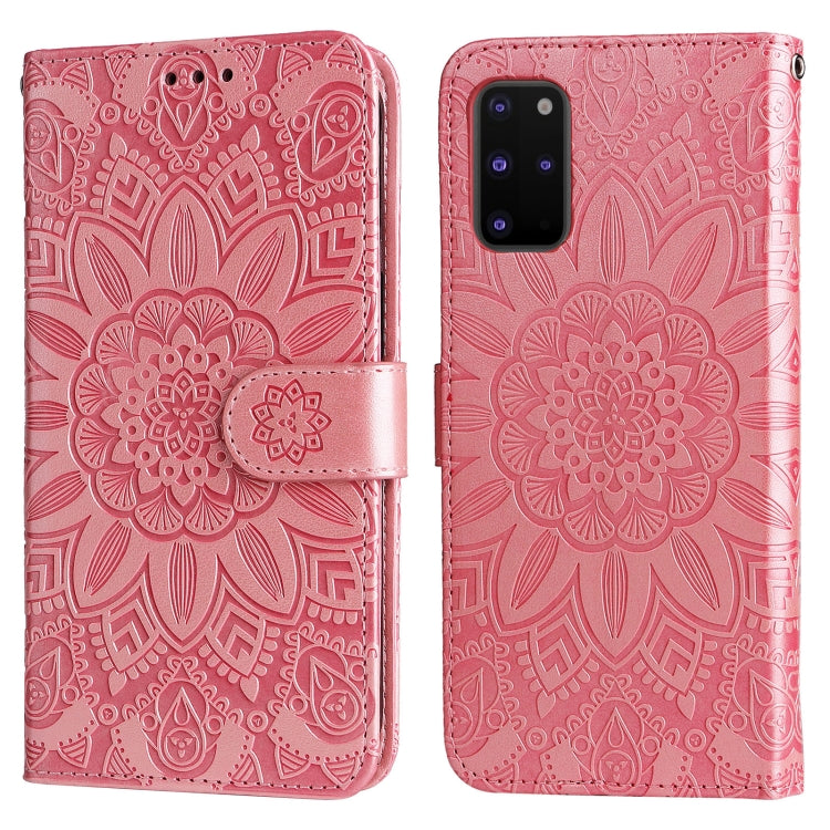 Custodia per telefono in pelle di girasole goffrata, For Samsung Galaxy S20+, For Samsung Galaxy S20 Ultra, For Samsung Galaxy S20 FE / S20 FE 5G, For Samsung Galaxy S10