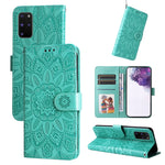 Custodia per telefono in pelle di girasole goffrata, For Samsung Galaxy S20+, For Samsung Galaxy S20 Ultra, For Samsung Galaxy S20 FE / S20 FE 5G, For Samsung Galaxy S10