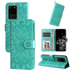 Custodia per telefono in pelle di girasole goffrata, For Samsung Galaxy S20+, For Samsung Galaxy S20 Ultra, For Samsung Galaxy S20 FE / S20 FE 5G, For Samsung Galaxy S10