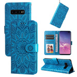 Custodia per telefono in pelle di girasole goffrata, For Samsung Galaxy S20+, For Samsung Galaxy S20 Ultra, For Samsung Galaxy S20 FE / S20 FE 5G, For Samsung Galaxy S10