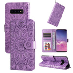 Custodia per telefono in pelle di girasole goffrata, For Samsung Galaxy S20+, For Samsung Galaxy S20 Ultra, For Samsung Galaxy S20 FE / S20 FE 5G, For Samsung Galaxy S10