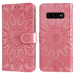 Custodia per telefono in pelle di girasole goffrata, For Samsung Galaxy S10+, For Samsung Galaxy S10e, For Samsung Galaxy A03 EU 166mm, For Samsung Galaxy A03 Global 164mm
