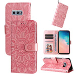 Custodia per telefono in pelle di girasole goffrata, For Samsung Galaxy S10+, For Samsung Galaxy S10e, For Samsung Galaxy A03 EU 166mm, For Samsung Galaxy A03 Global 164mm