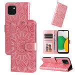 Custodia per telefono in pelle di girasole goffrata, For Samsung Galaxy S10+, For Samsung Galaxy S10e, For Samsung Galaxy A03 EU 166mm, For Samsung Galaxy A03 Global 164mm