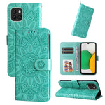 Custodia per telefono in pelle di girasole goffrata, For Samsung Galaxy S10+, For Samsung Galaxy S10e, For Samsung Galaxy A03 EU 166mm, For Samsung Galaxy A03 Global 164mm