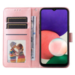 Custodia per telefono in pelle di girasole goffrata, For Samsung Galaxy A22 4G / M22 / M32 4G Global, For Samsung Galaxy A22 5G, For Samsung Galaxy A23 4G/5G / M23 5G / F23 5G, For Samsung Galaxy A32 4G