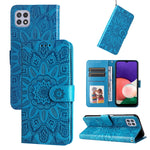 Custodia per telefono in pelle di girasole goffrata, For Samsung Galaxy A22 4G / M22 / M32 4G Global, For Samsung Galaxy A22 5G, For Samsung Galaxy A23 4G/5G / M23 5G / F23 5G, For Samsung Galaxy A32 4G