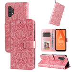 Custodia per telefono in pelle di girasole goffrata, For Samsung Galaxy A32 5G, For Samsung Galaxy A33 5G, For Samsung Galaxy A52 4G / 5G, For Samsung Galaxy A53 5G