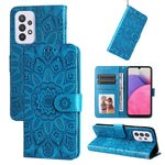 Custodia per telefono in pelle di girasole goffrata, For Samsung Galaxy A32 5G, For Samsung Galaxy A33 5G, For Samsung Galaxy A52 4G / 5G, For Samsung Galaxy A53 5G