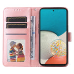 Custodia per telefono in pelle di girasole goffrata, For Samsung Galaxy A73 5G, For Samsung Galaxy M33 5G Global, For Samsung Galaxy M52 5G, For Samsung Galaxy M53 5G