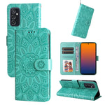 Custodia per telefono in pelle di girasole goffrata, For Samsung Galaxy A73 5G, For Samsung Galaxy M33 5G Global, For Samsung Galaxy M52 5G, For Samsung Galaxy M53 5G