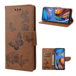 Custodia per cellulare in pelle flip orizzontale con goffratura farfalle, For Motorola Moto E32, For Samsung Galaxy A03, For Samsung Galaxy Xcover6 Pro