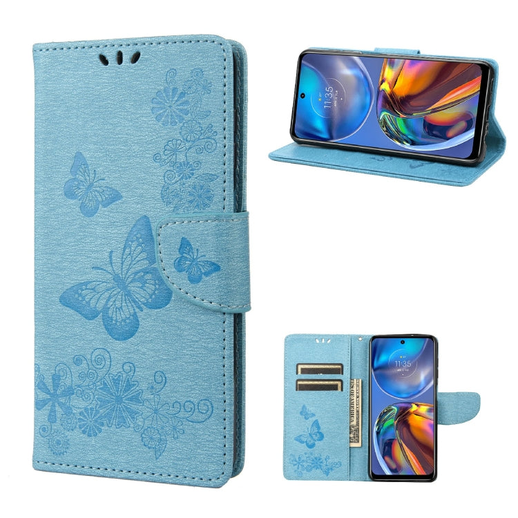 Custodia per cellulare in pelle flip orizzontale con goffratura farfalle, For Motorola Moto E32, For Samsung Galaxy A03, For Samsung Galaxy Xcover6 Pro