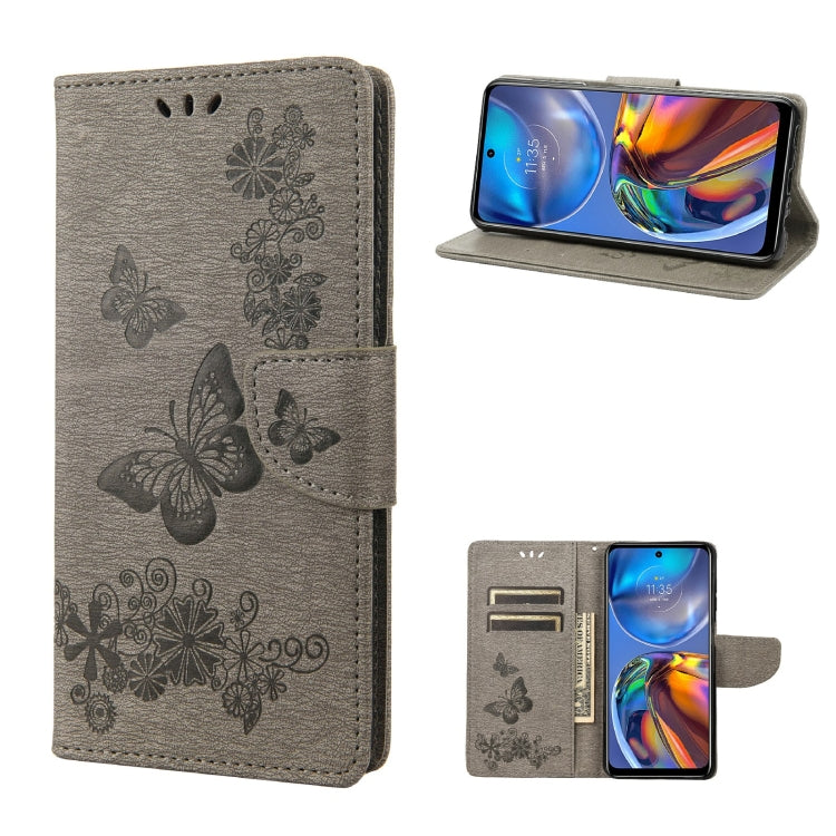 Custodia per cellulare in pelle flip orizzontale con goffratura farfalle, For Motorola Moto E32, For Samsung Galaxy A03, For Samsung Galaxy Xcover6 Pro