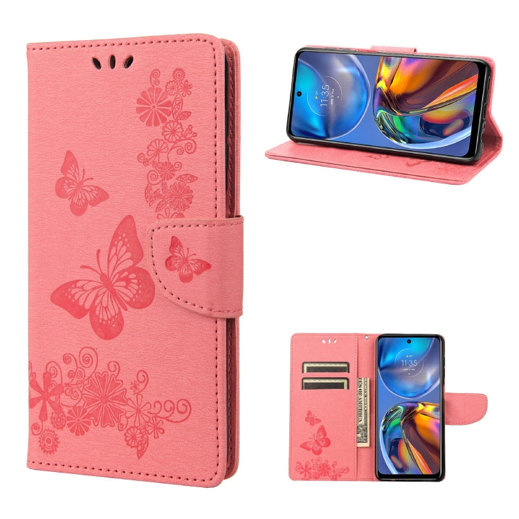 Custodia per cellulare in pelle flip orizzontale con goffratura farfalle, For Motorola Moto E32, For Samsung Galaxy A03, For Samsung Galaxy Xcover6 Pro