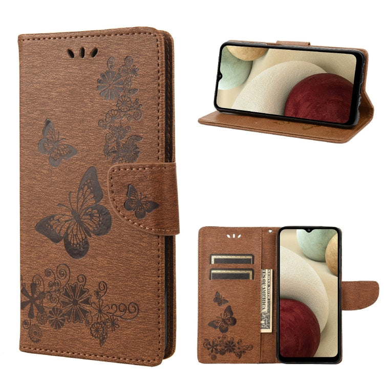 Custodia per cellulare in pelle flip orizzontale con goffratura farfalle, For Motorola Moto E32, For Samsung Galaxy A03, For Samsung Galaxy Xcover6 Pro