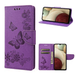 Custodia per cellulare in pelle flip orizzontale con goffratura farfalle, For Motorola Moto E32, For Samsung Galaxy A03, For Samsung Galaxy Xcover6 Pro