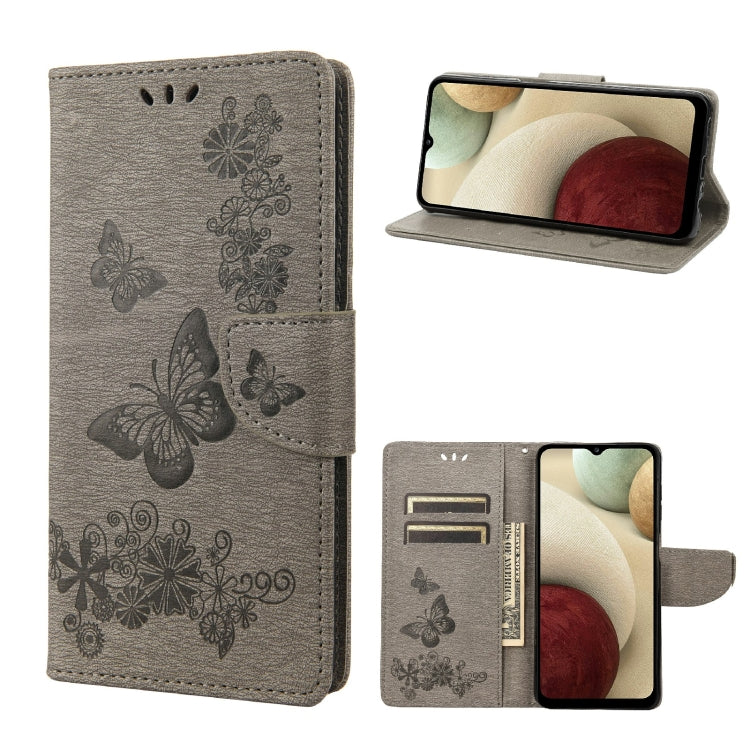Custodia per cellulare in pelle flip orizzontale con goffratura farfalle, For Motorola Moto E32, For Samsung Galaxy A03, For Samsung Galaxy Xcover6 Pro