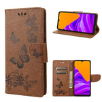 Custodia per cellulare in pelle flip orizzontale con goffratura farfalle, For Motorola Moto E32, For Samsung Galaxy A03, For Samsung Galaxy Xcover6 Pro