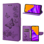 Custodia per cellulare in pelle flip orizzontale con goffratura farfalle, For Motorola Moto E32, For Samsung Galaxy A03, For Samsung Galaxy Xcover6 Pro
