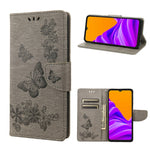 Custodia per cellulare in pelle flip orizzontale con goffratura farfalle, For Motorola Moto E32, For Samsung Galaxy A03, For Samsung Galaxy Xcover6 Pro